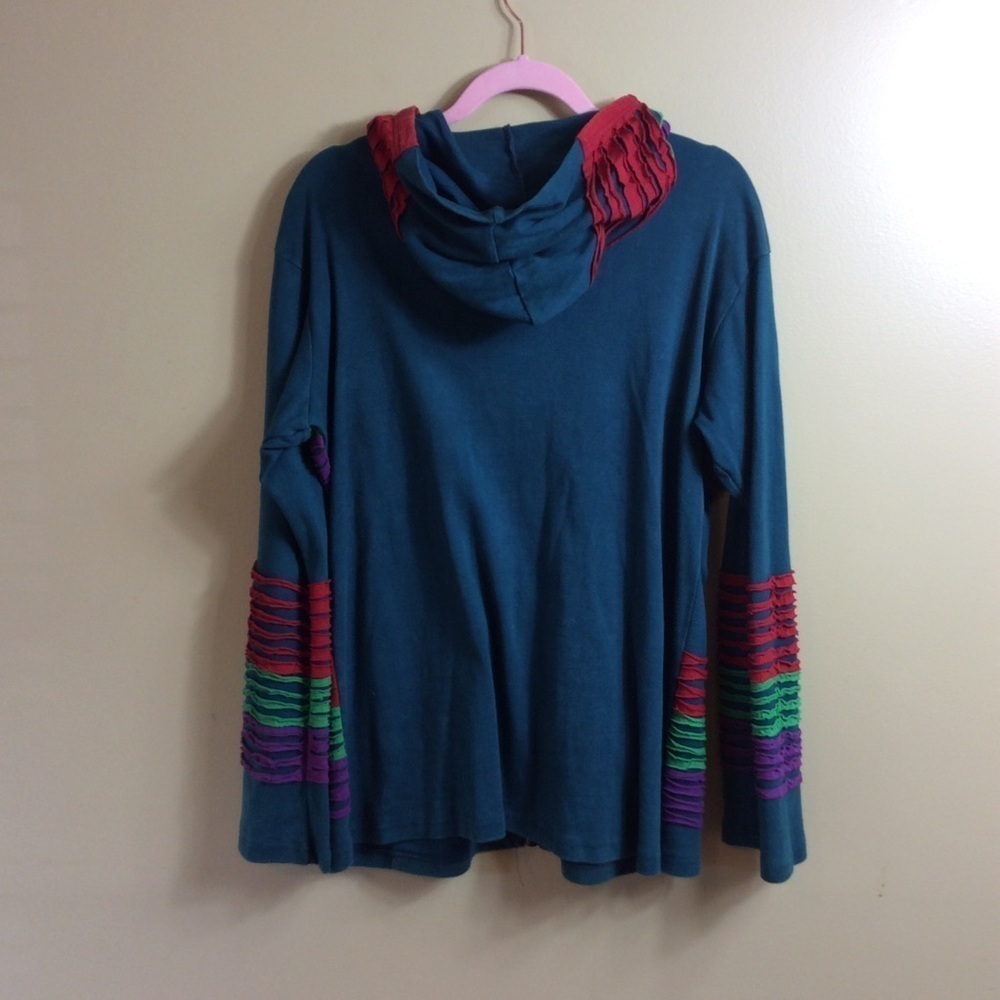 The Collection Royal Embroidered Patchwork Flare … - image 5